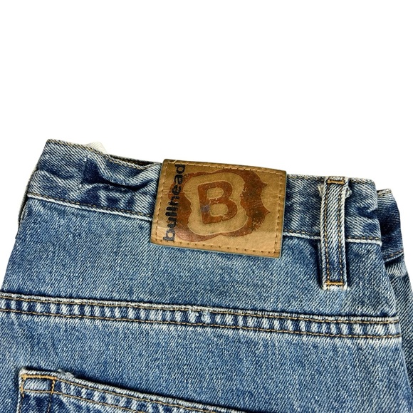 Vintage 90s Bullhead Men’s Loose Fit medium wash jeans SZ 31 X 30 - Picture 3 of 8